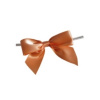 Large PEACH Bow on Twistie (Qty 25)